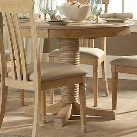 Coastal Oval Pedestal Table